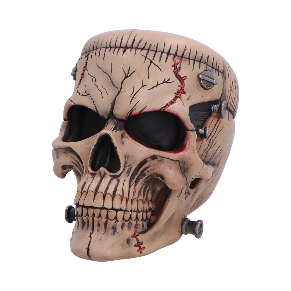 Frankenstein Monster Skull Ornament 15.1cm Gothic Horror Stitched Head Halloween Gift