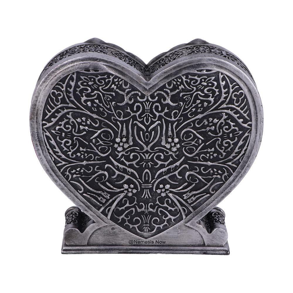 Till Death Do Us Part Skeleton Money Box | Gothic Couple Skull Heart Bank 17.1cm | Gothic Wedding Gift