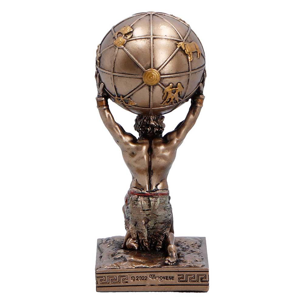 Atlas Titan Mini Figurine Greek Mythology Statue Sky Bearer Ornament Art Decor