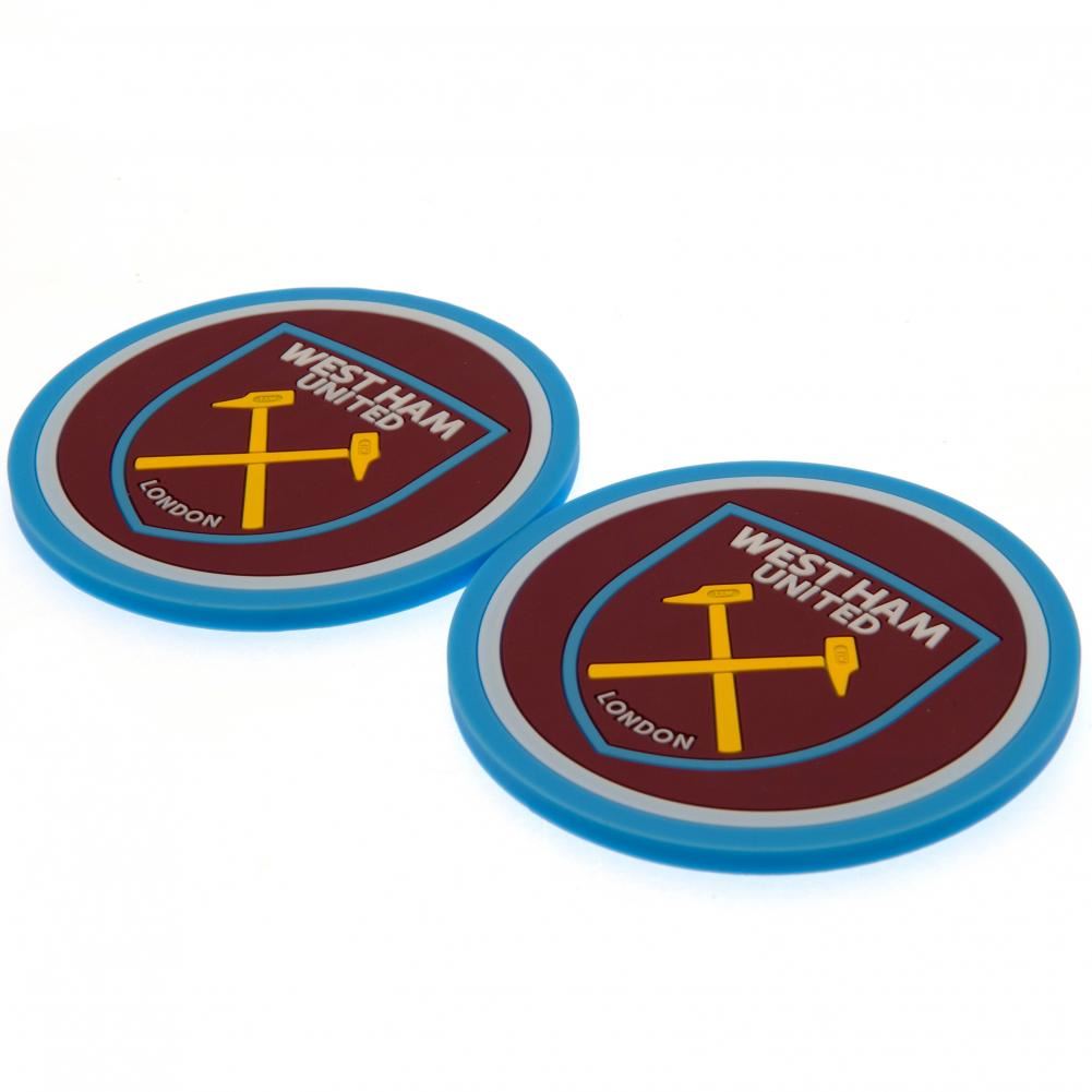 West Ham United Silicone 2 Coasters – Official Hammers Licensed Merchandise