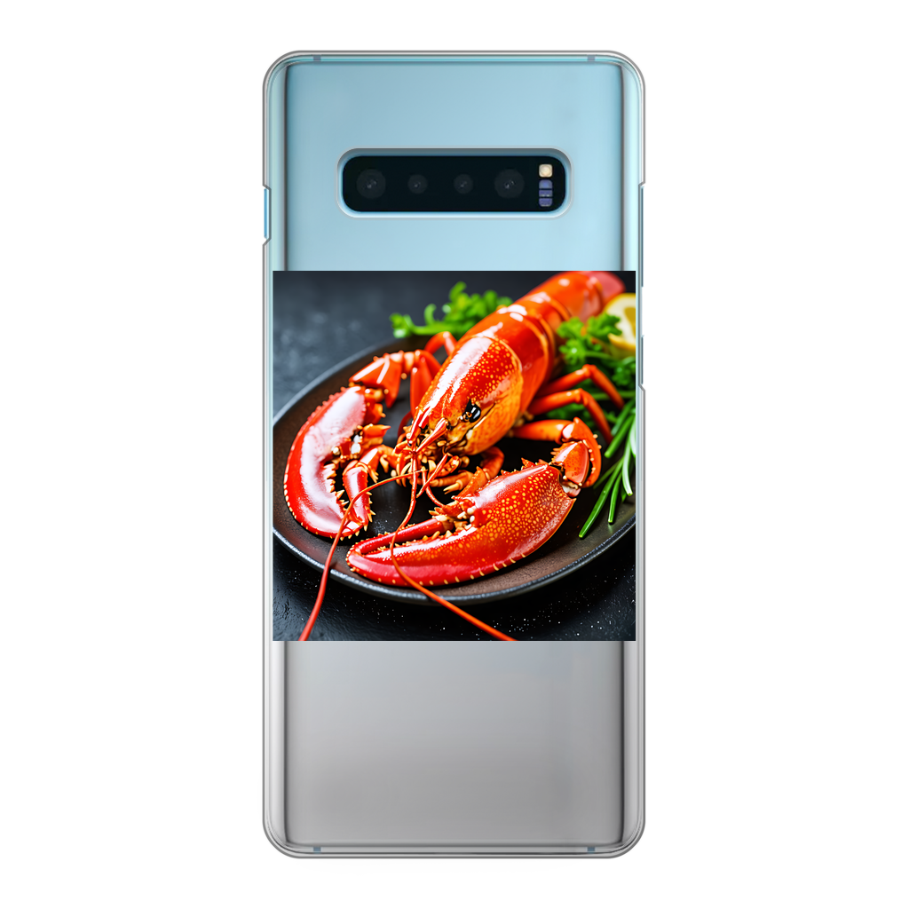 Food Back Printed Transparent Hard Phone Case