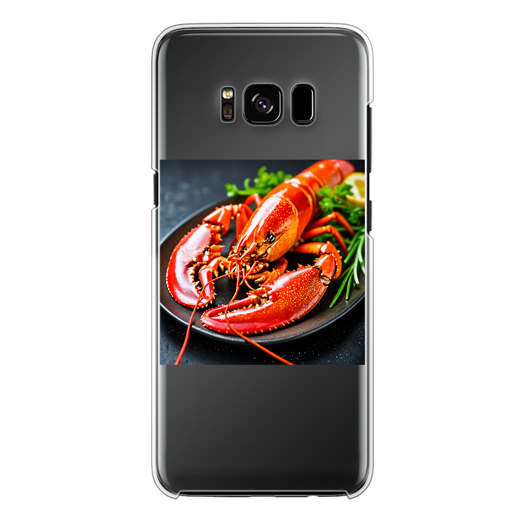 Food Back Printed Transparent Hard Phone Case