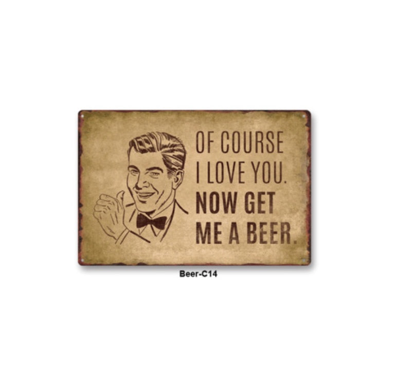 Tin Metal Decor Tin Metal Painting Bar Home Wall Decoration