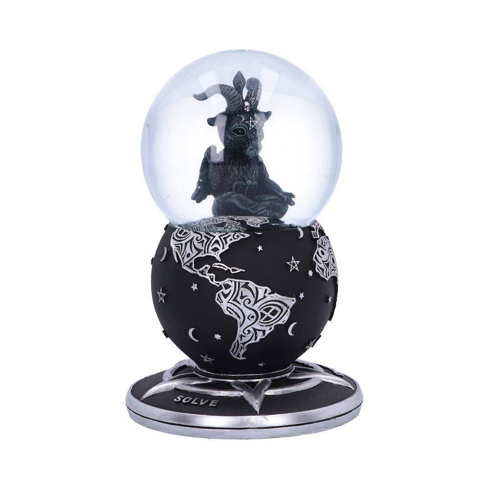 Gothic Baphomet Snow Globe Occult Home Decor Witchcraft Collectible Fantasy Art Decor