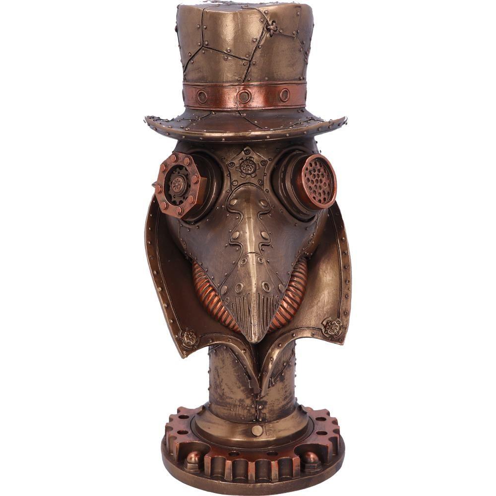 Steampunk Plague Doctor Bust Figurine Gothic Dark Ornament Fantasy Art decor