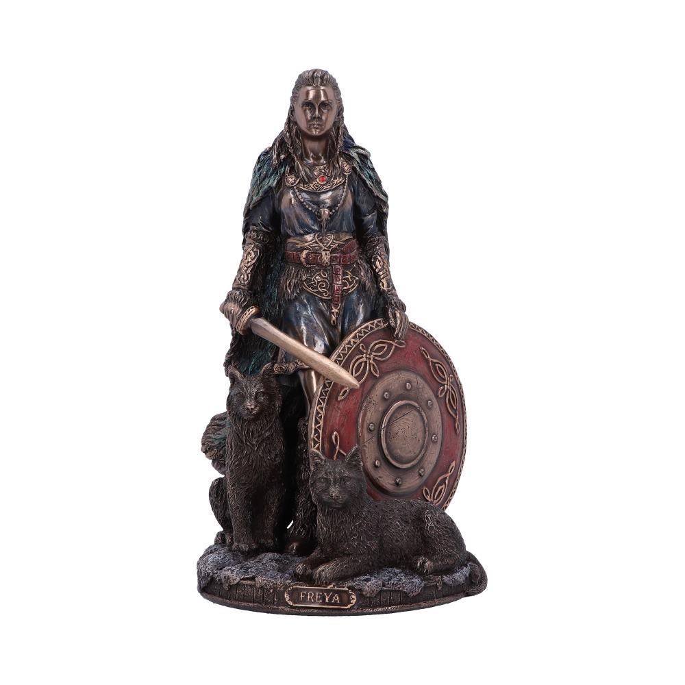 Freya Goddess Figurine Norse Warrior Deity Statue Pagan Mythology Love & War