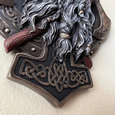 Fashion Viking Berserker Double Axe Wall Decoration Plaque Resin Pendant Crafts