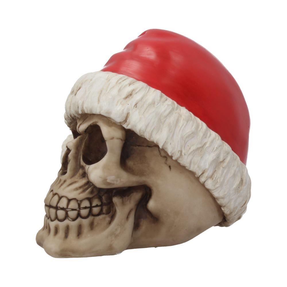 Silent Night Christmas Skull Gothic Santa Ornament Festive Horror Skeleton Head