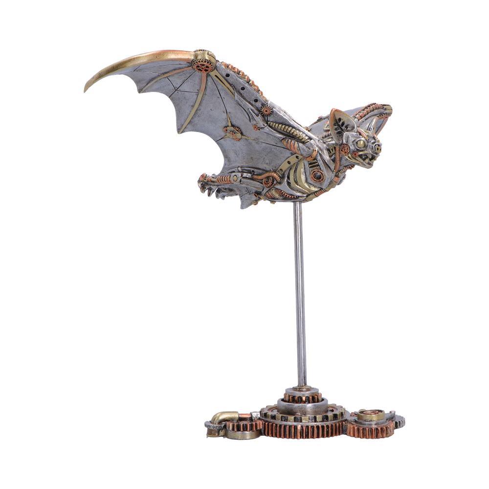 Mechanical Bat Statue Steampunk Ornament Gothic Creature Decorative  Display