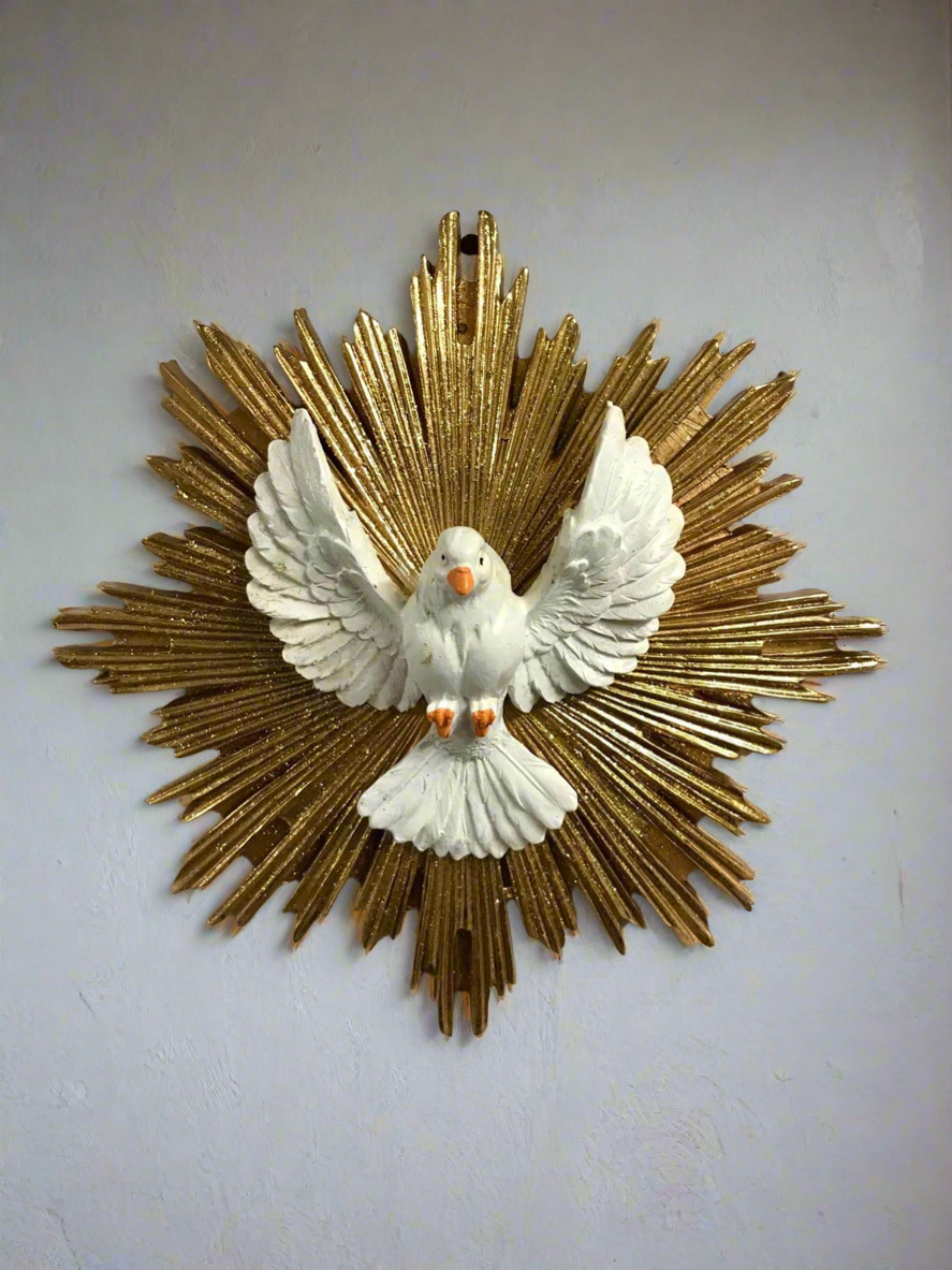 Holy Spirit Wall Plaque Trinity Dove Religious Art Confirmation Keepsake