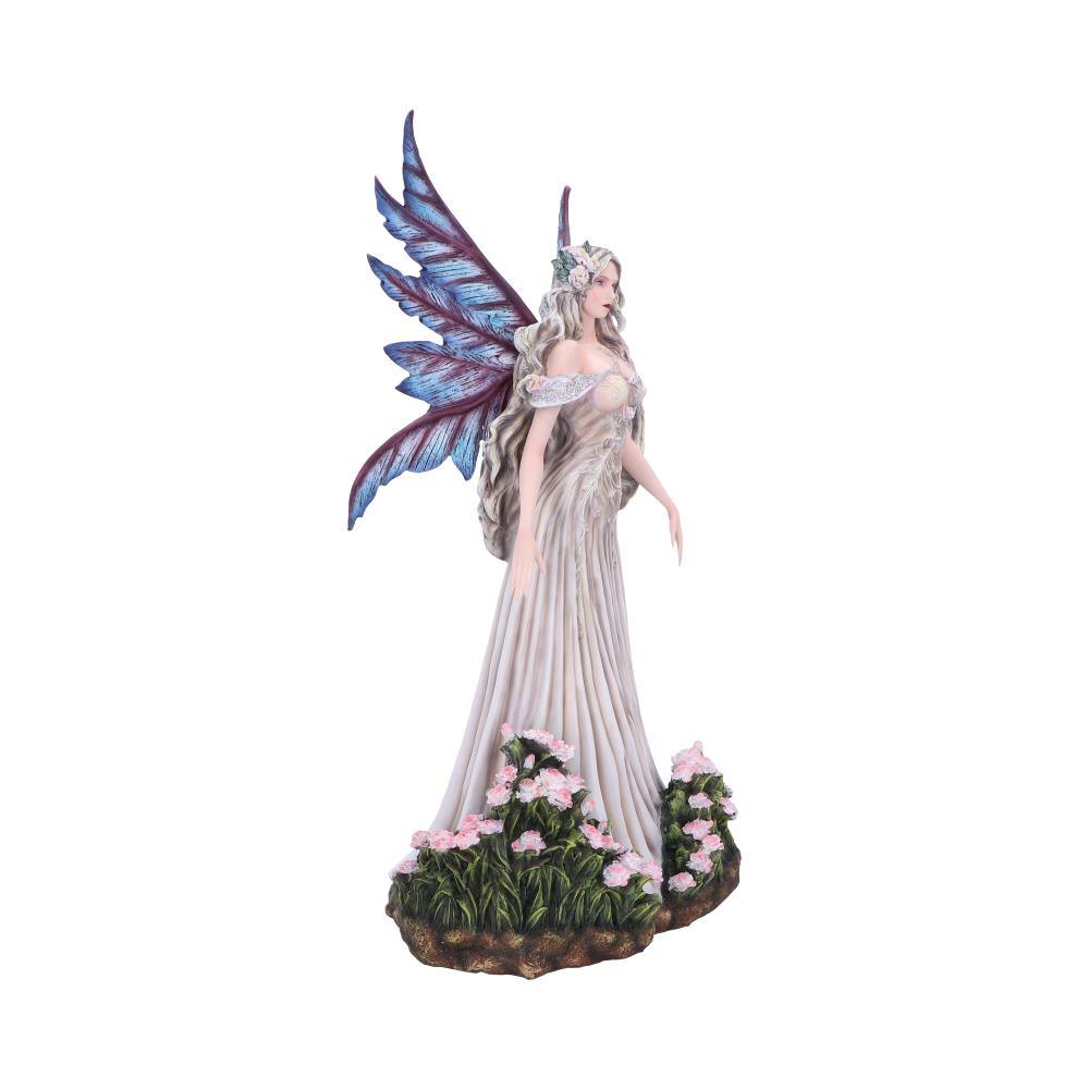 Mystical Woodland Fantasy Forest Fairy Sculpture Floral Figurine Gothic Wings Art
