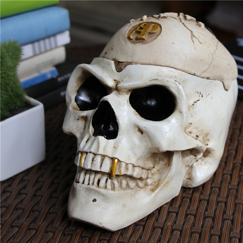 Pirate Skull Ashtray Fashion Decorative Ornament