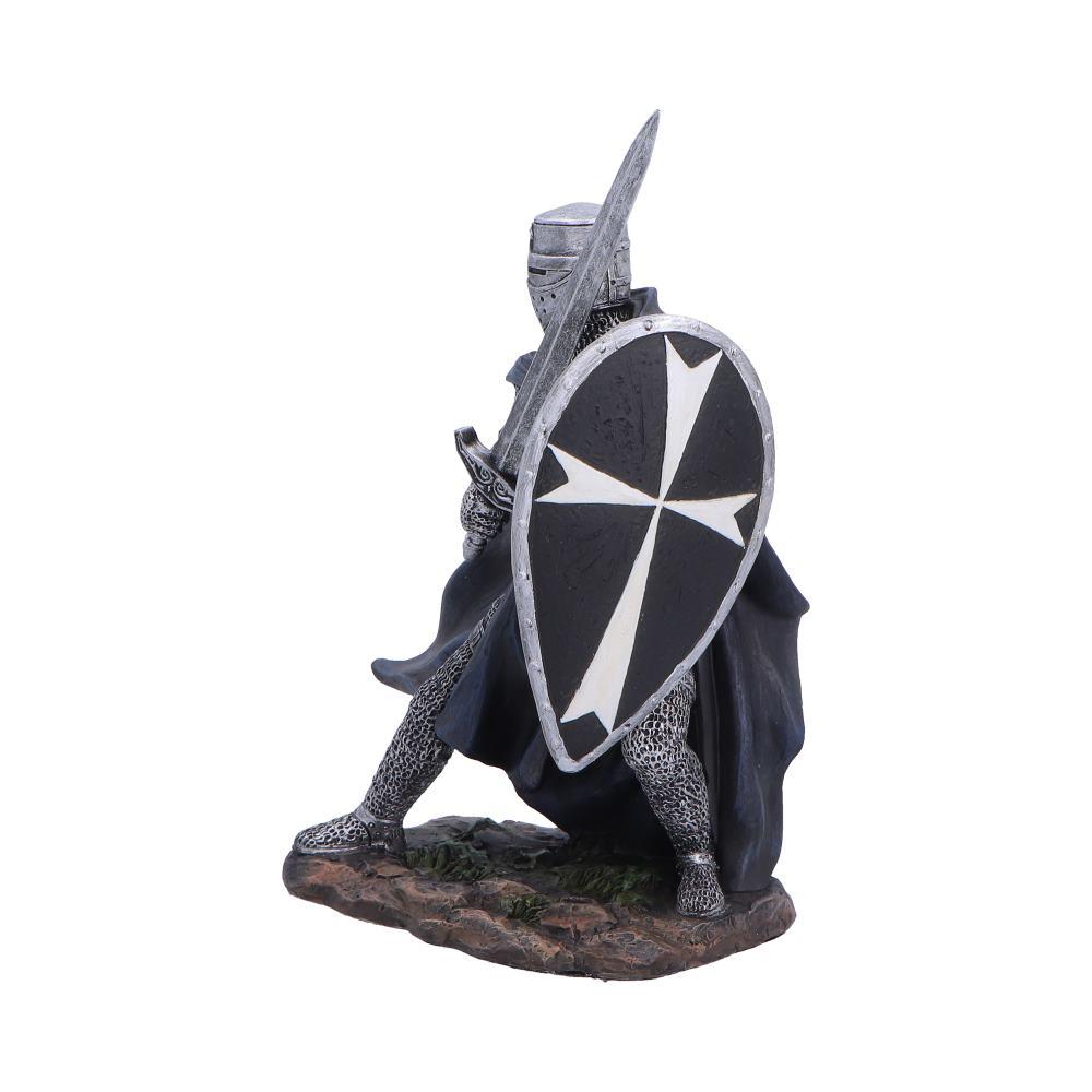 Dark Templar Knight Statue Figurine Ornament Medieval Crusader Sword Shield