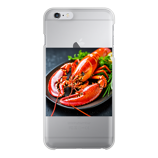 Food Back Printed Transparent Hard Phone Case