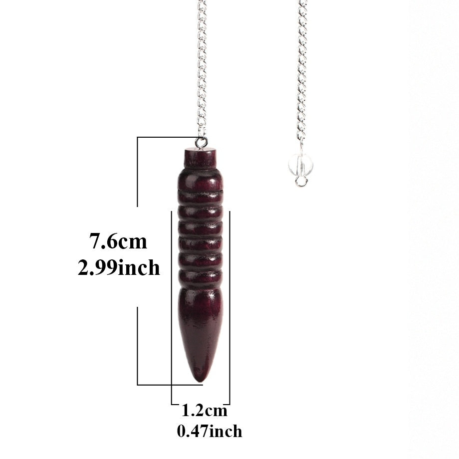 Walnut Material Spirit Pendulum Conical Pendant