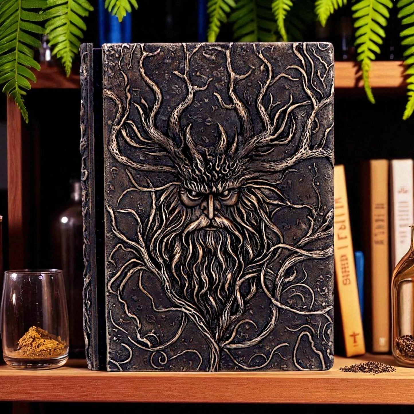 Mystical Green Man Journal Forest Spirit Spell Book Wiccan Pagan Witchcraft