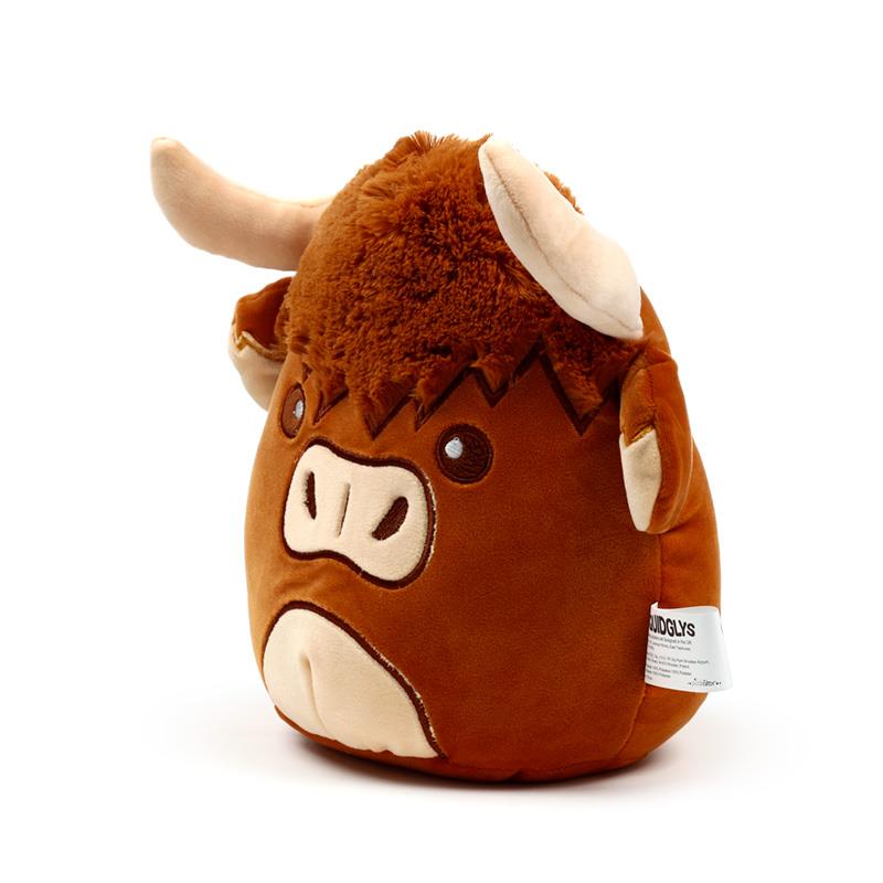 Squidglys Highland Coo Cow Plush Soft Stuffed Animal Cuddle Buddy Cute Gift 22cm