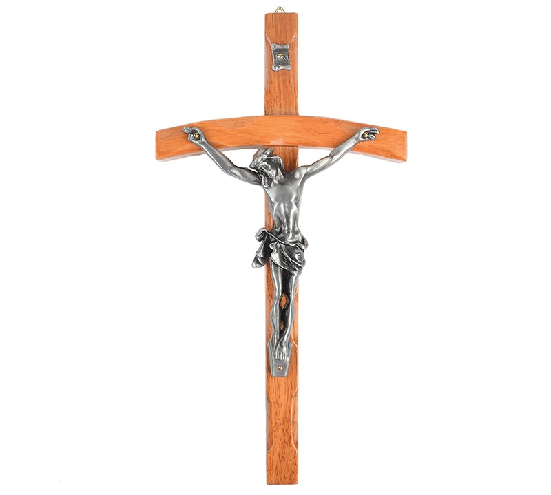 Solid wood alloy jesus cross