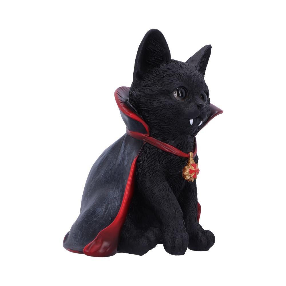 Gothic Vampire Black Cat Figurine Halloween Collectible Spooky Home Decor  Ornament