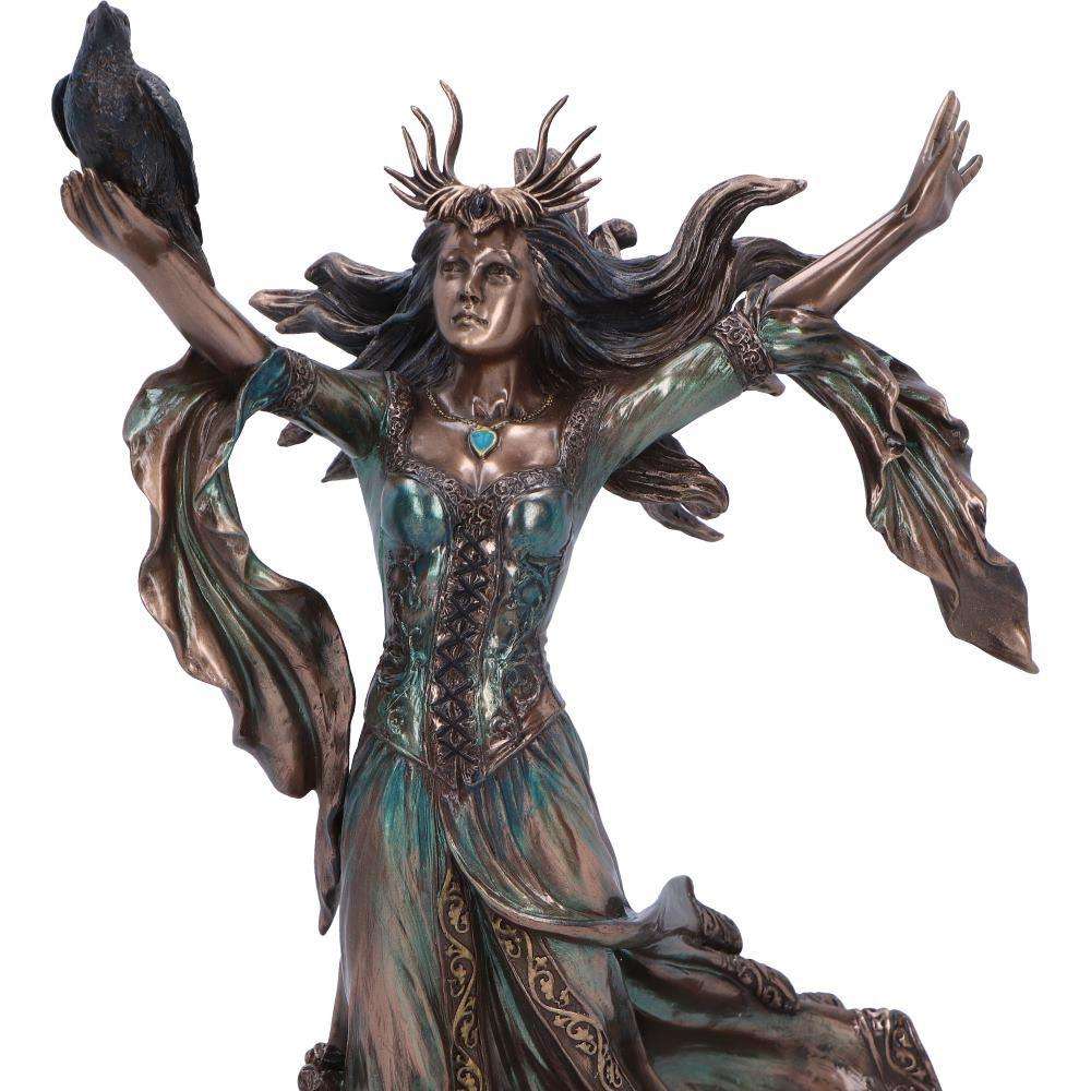Bronzed Morgan Le Fay Statue - Celtic Mythology Gothic Ornament Nemesis Now 25cm
