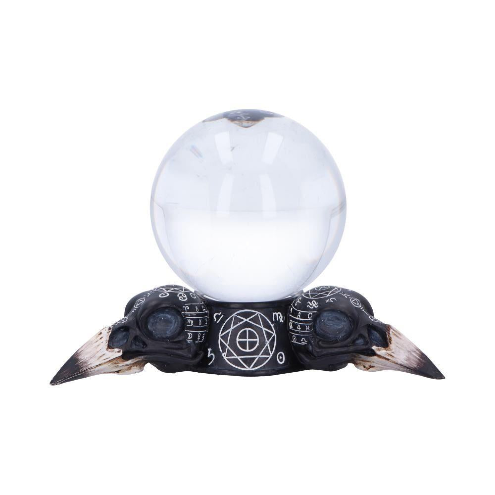 Raven Crystal Ball Holder Gothic Alchemy Decor Occult Sphere Stand Witchcraft