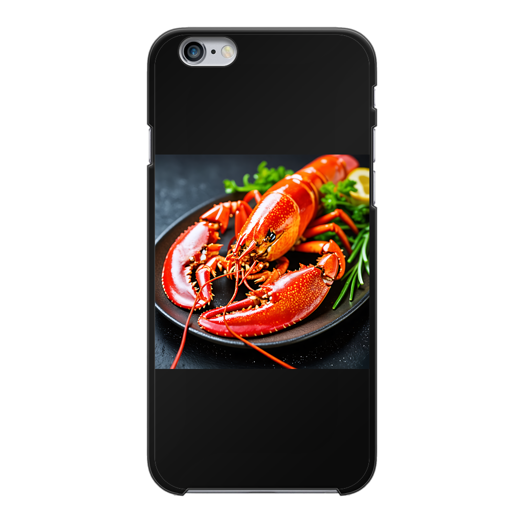 Food Back Printed Black Hard Phone Case