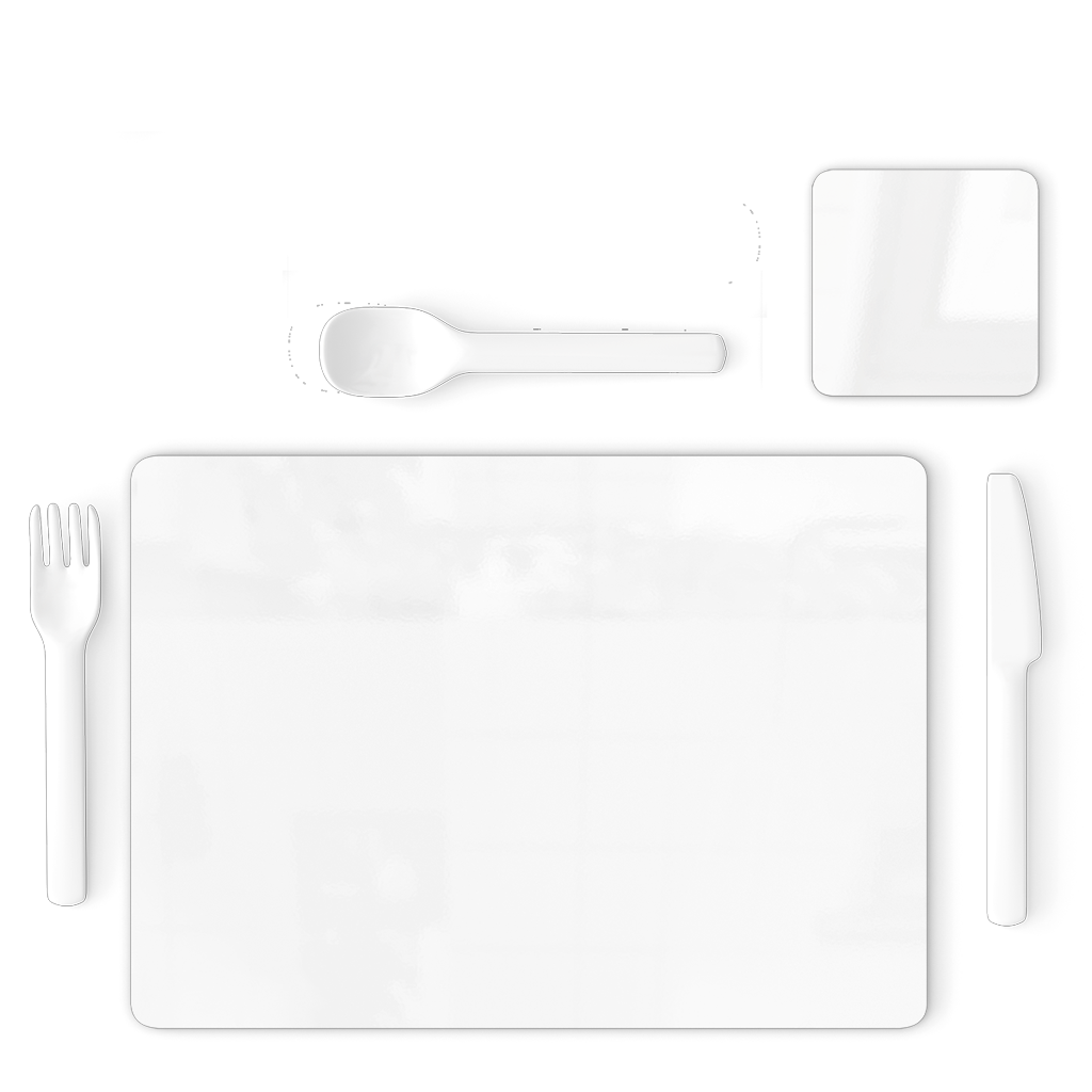 Food Single Placemat and Coaster Set