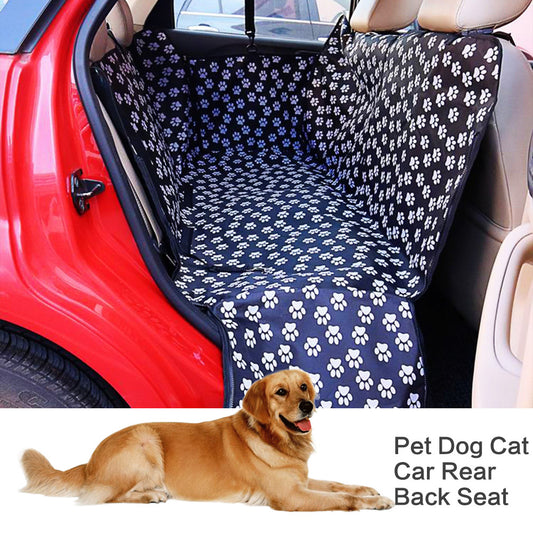 Pet Car Seat Cover for Dogs & Cats - Waterproof Rear Back Seat Protector with Paw Print Design, Scratch-Resistant & Easy to Install-Osiris Craftworks