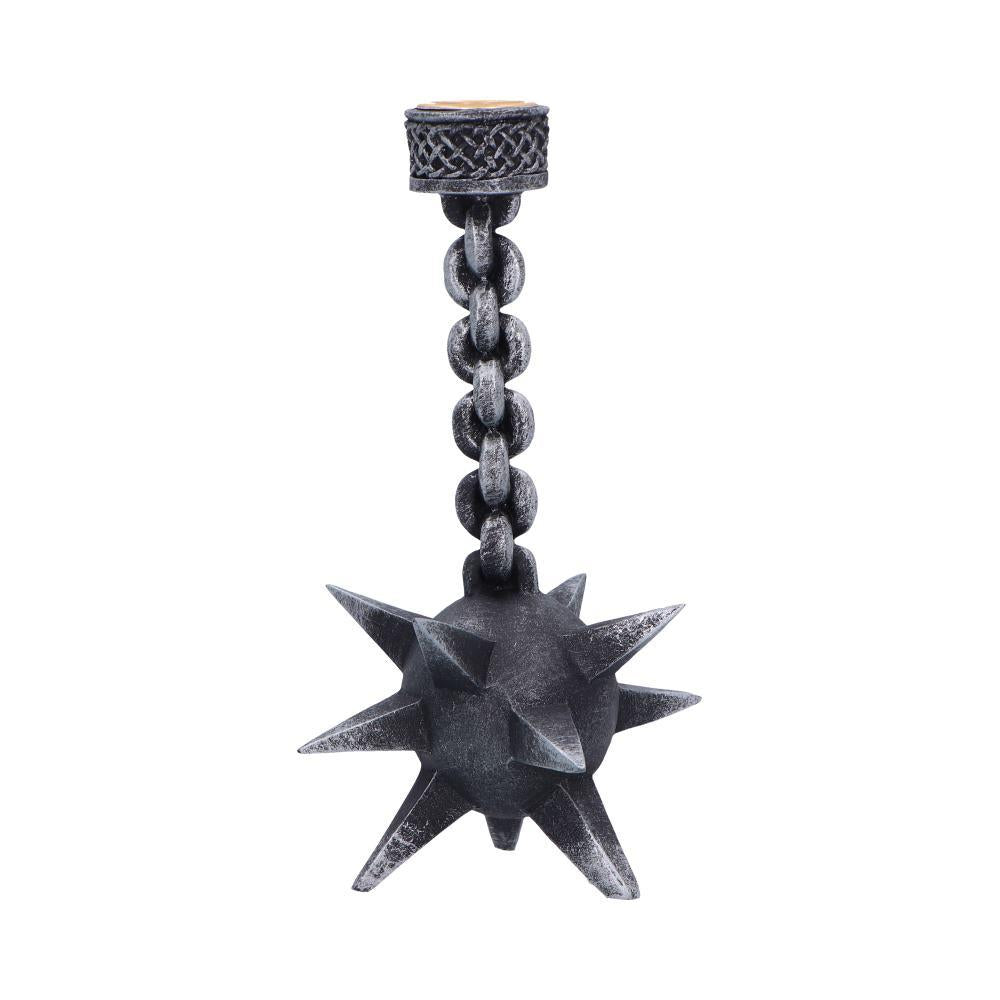 Gothic Horror Candle Holder Meteor Mace Fantasy Medieval Halloween Ornament