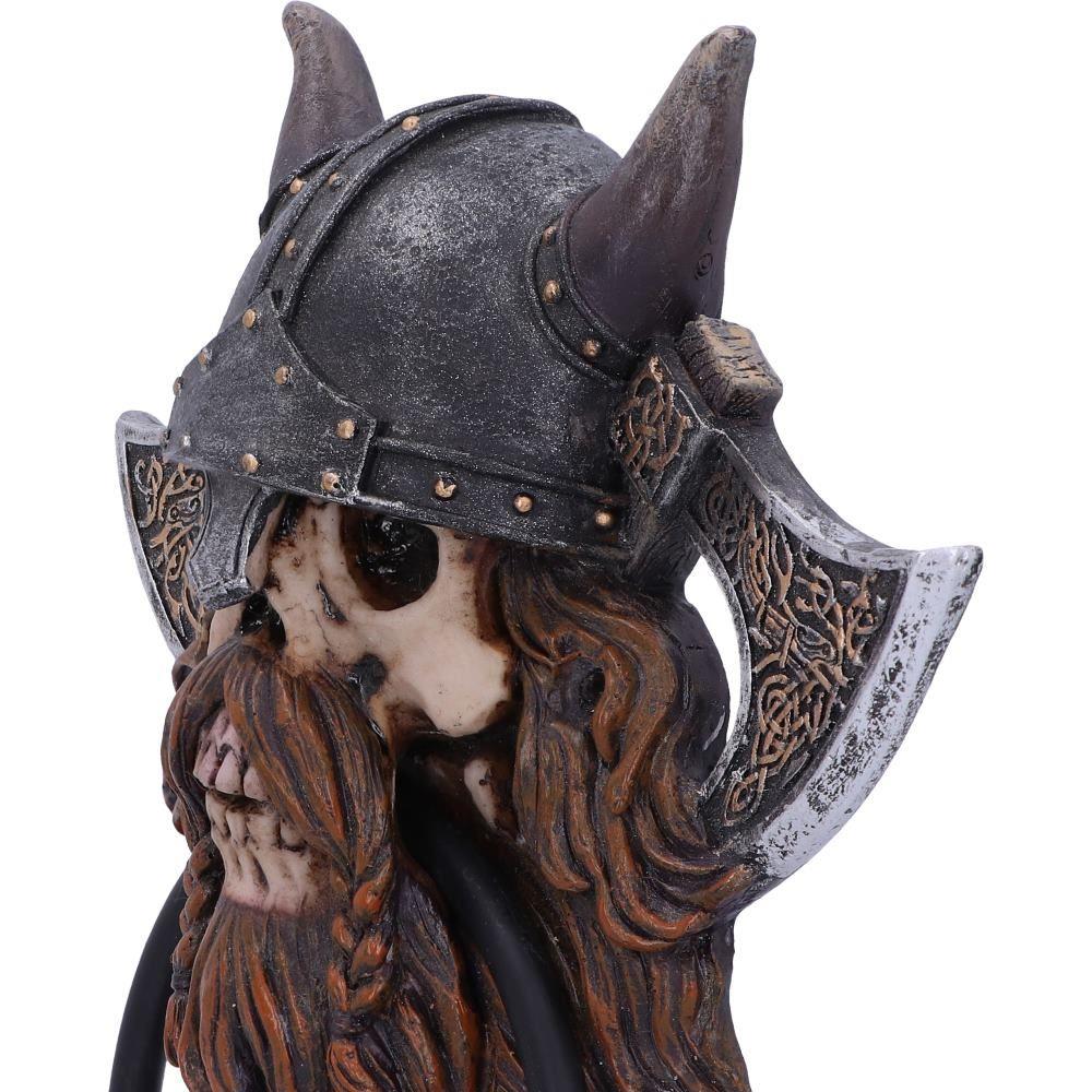 Viking Skull Door Knocker Norse Warrior Mythical Decor Gothic Home Ornament