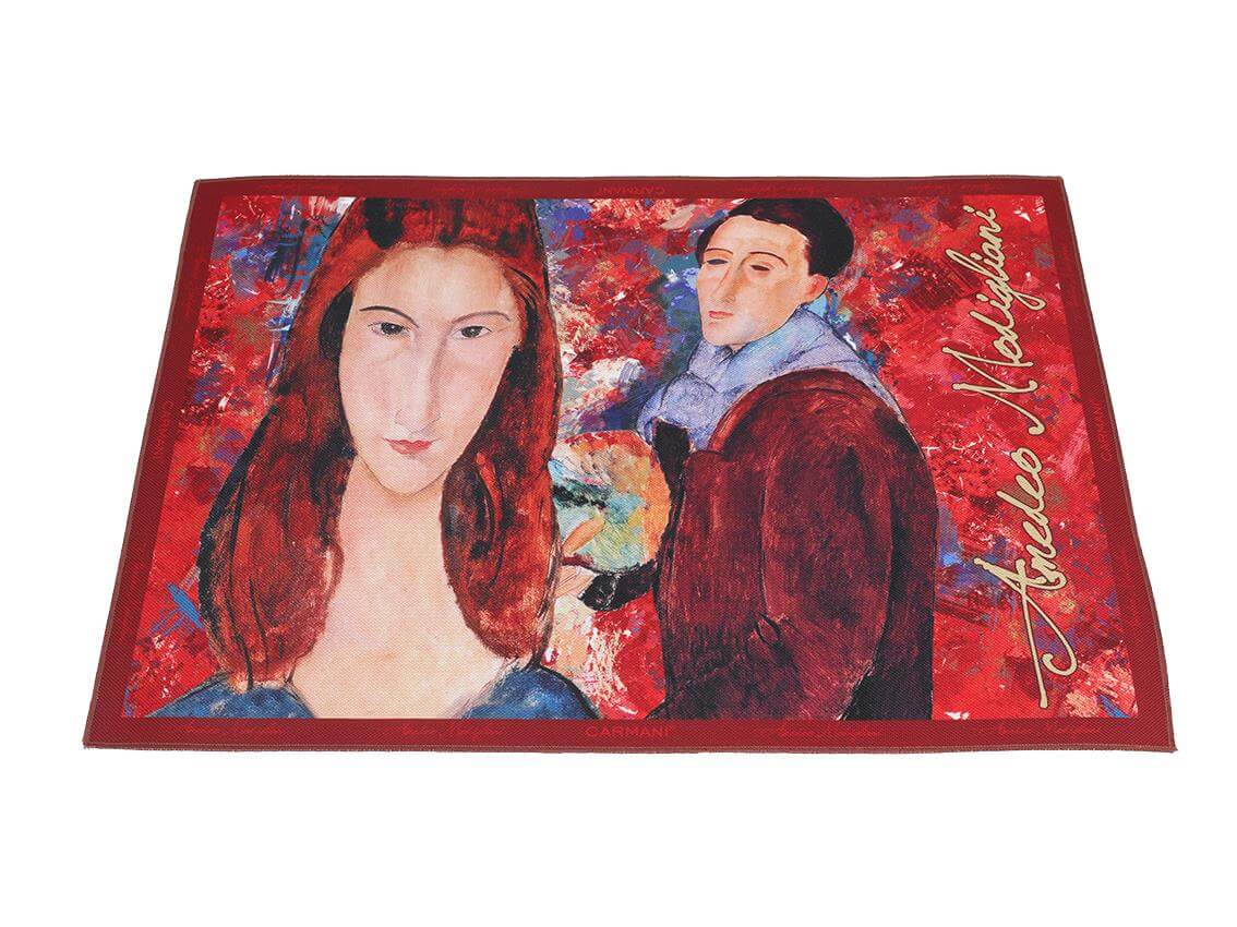 Set of 4 Table Mats Amedeo Modigliani Placemats Museum Reproduction Art Inspired