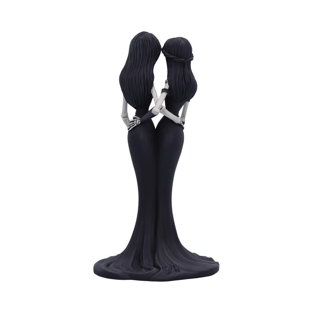 Gothic Couple Figurine Eternal Sisters Ornament Fantasy Macabre Decor Statue
