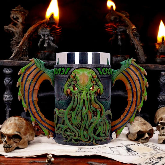 Cthulhu Gothic Fantasy Drinking Tankard Halloween Mythical Horror Art Decor Gift