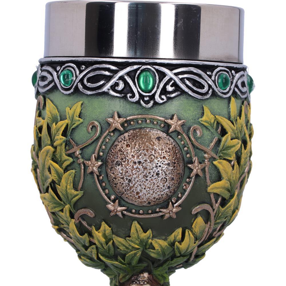 Wiccan Triple Moon Pagan Goblet Goddess Mother Earth Chalice Drinking Vessel