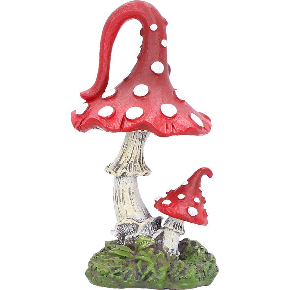 Whimsies Mushroom Figurines Set Fairy Mythical Ornament Toadstool Decor Art