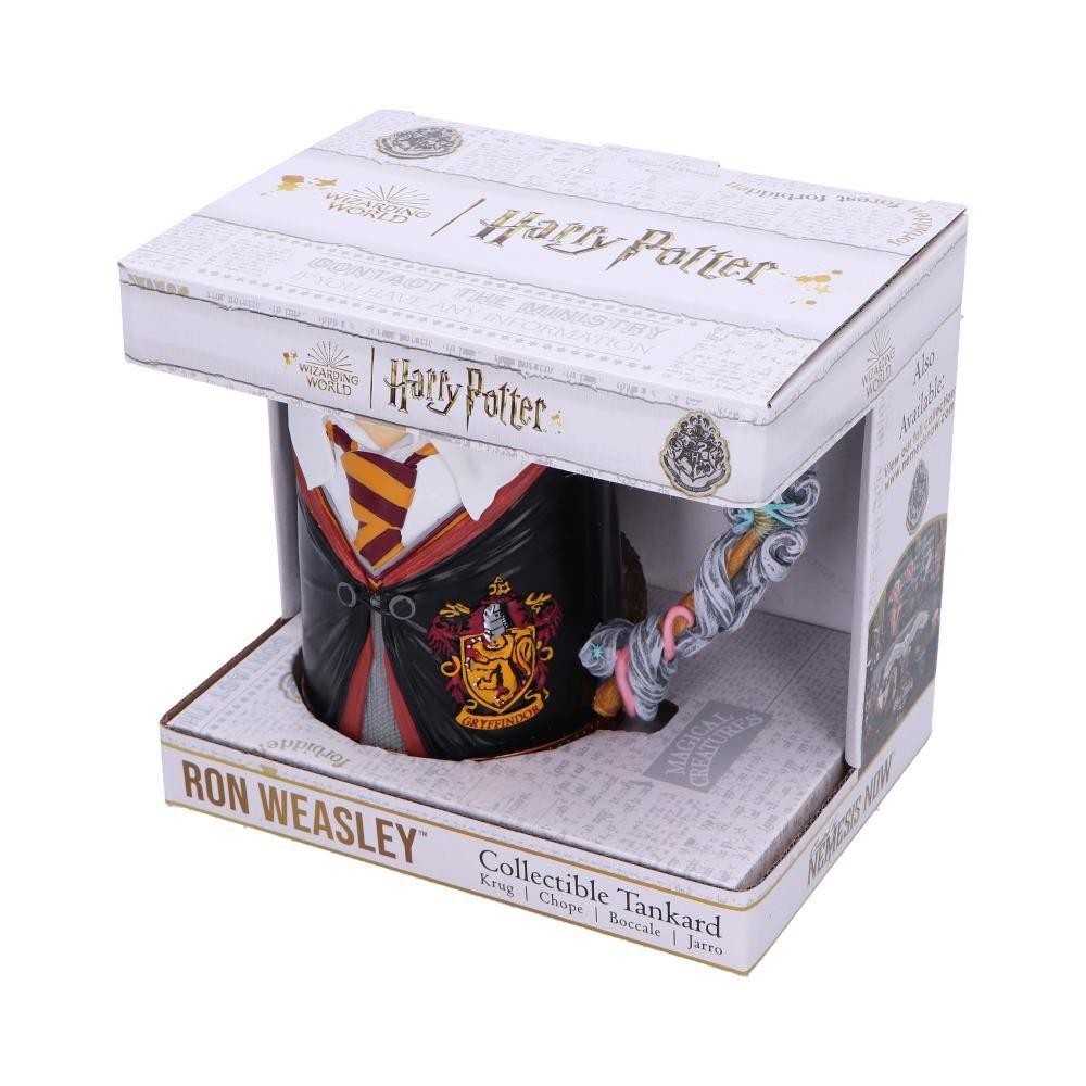 Harry Potter Ron Weasley Collectible Tankard 15.5cm - Officially Licensed Gryffindor Uniform Mug