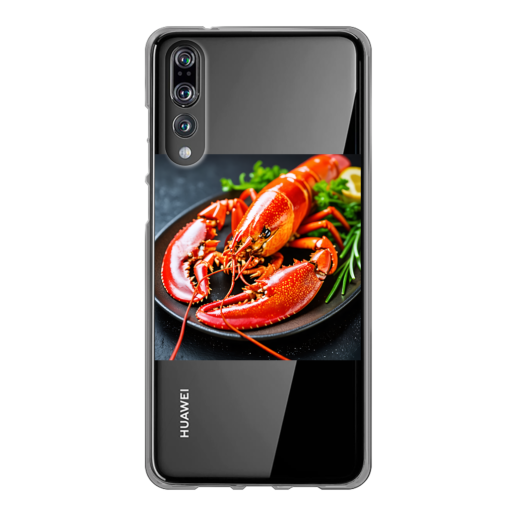 Food Back Printed Transparent Soft Phone Case