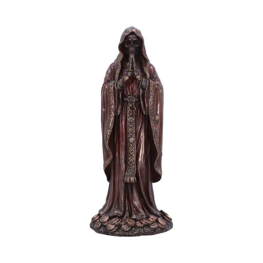 Santa Muerte Bronze Figurine Santisima Muerte Statue 19cm Mexican Folk Saint Ornament