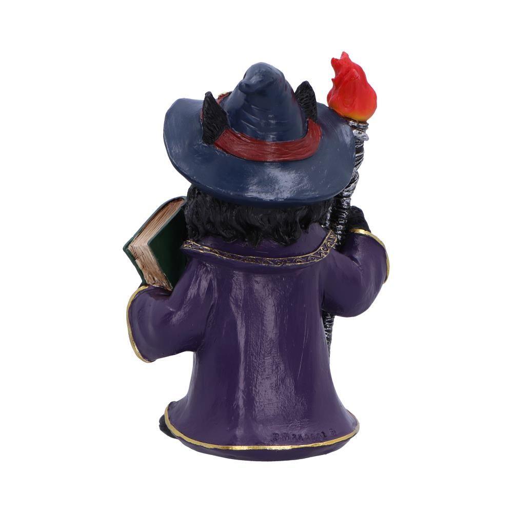 Magical Sorcerer Cat Figurine Wizard Ornament Wiccan Gothic Gift Witchcraft Decor