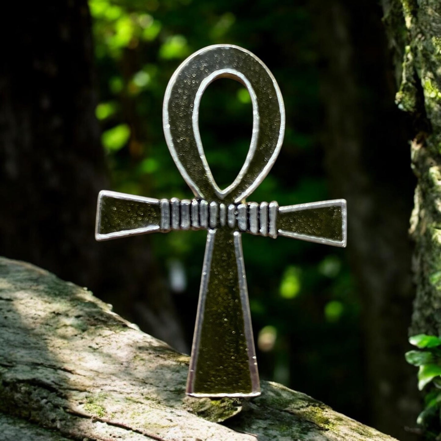 Egyptian Style Pewter Ankh Brooch - Symbol of Eternal Life & Power - 4 cm Ancient Egyptian Amulet Pin