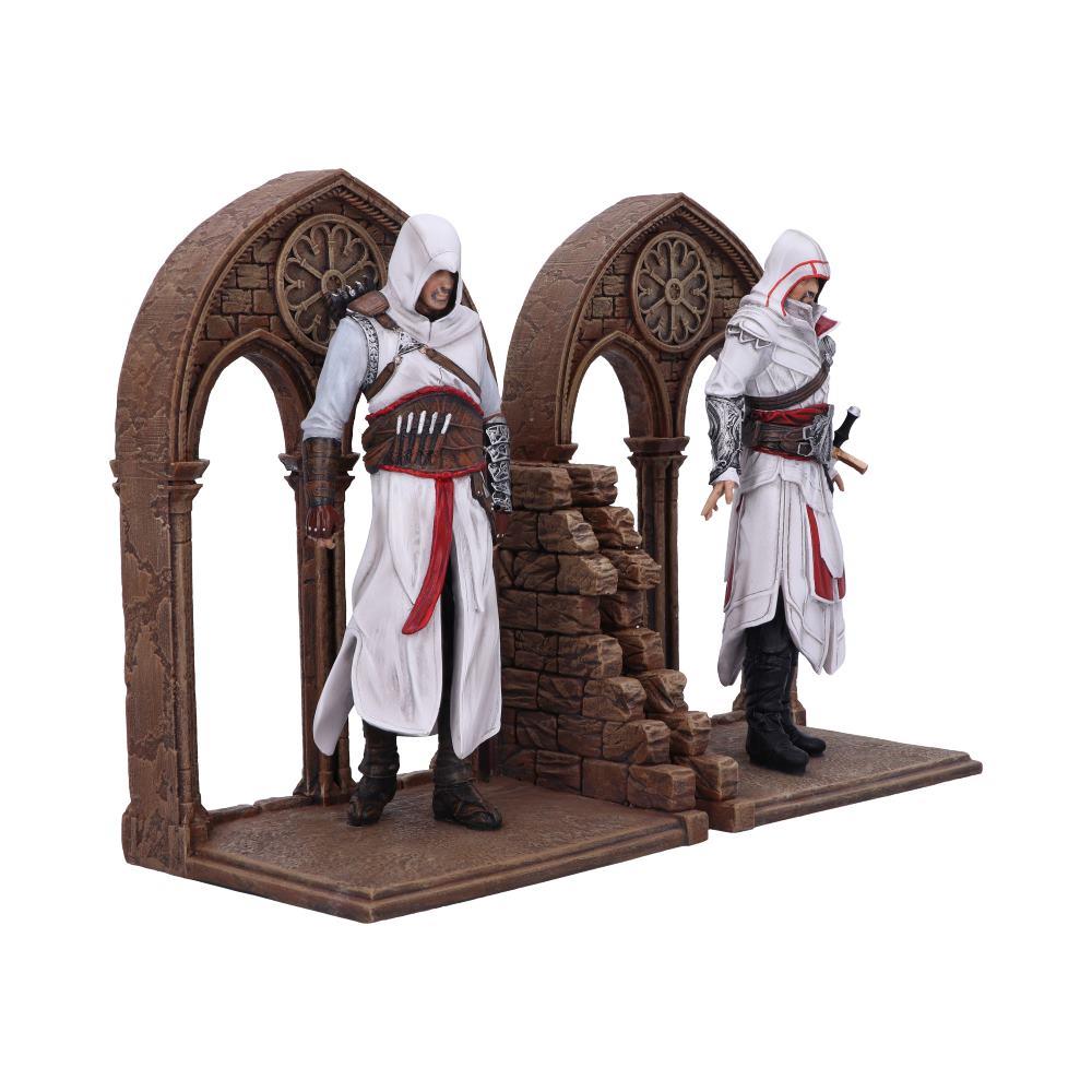 Assassin’s Creed Bookends Altaïr Ezio Figures Gamer Shelf Ornament Collectible