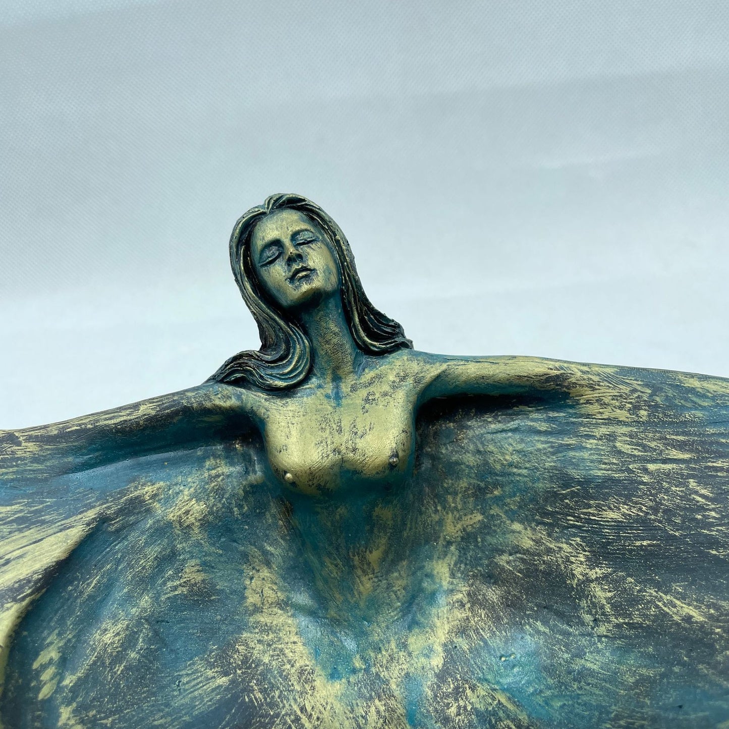 Clamshell Goddess Storage Bowl Sculpture Resin Decorations