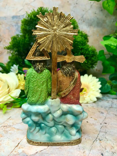 Holy Trinity Religious Sculpture God Jesus Christ Holy Spirit Statue for Home or Chapel