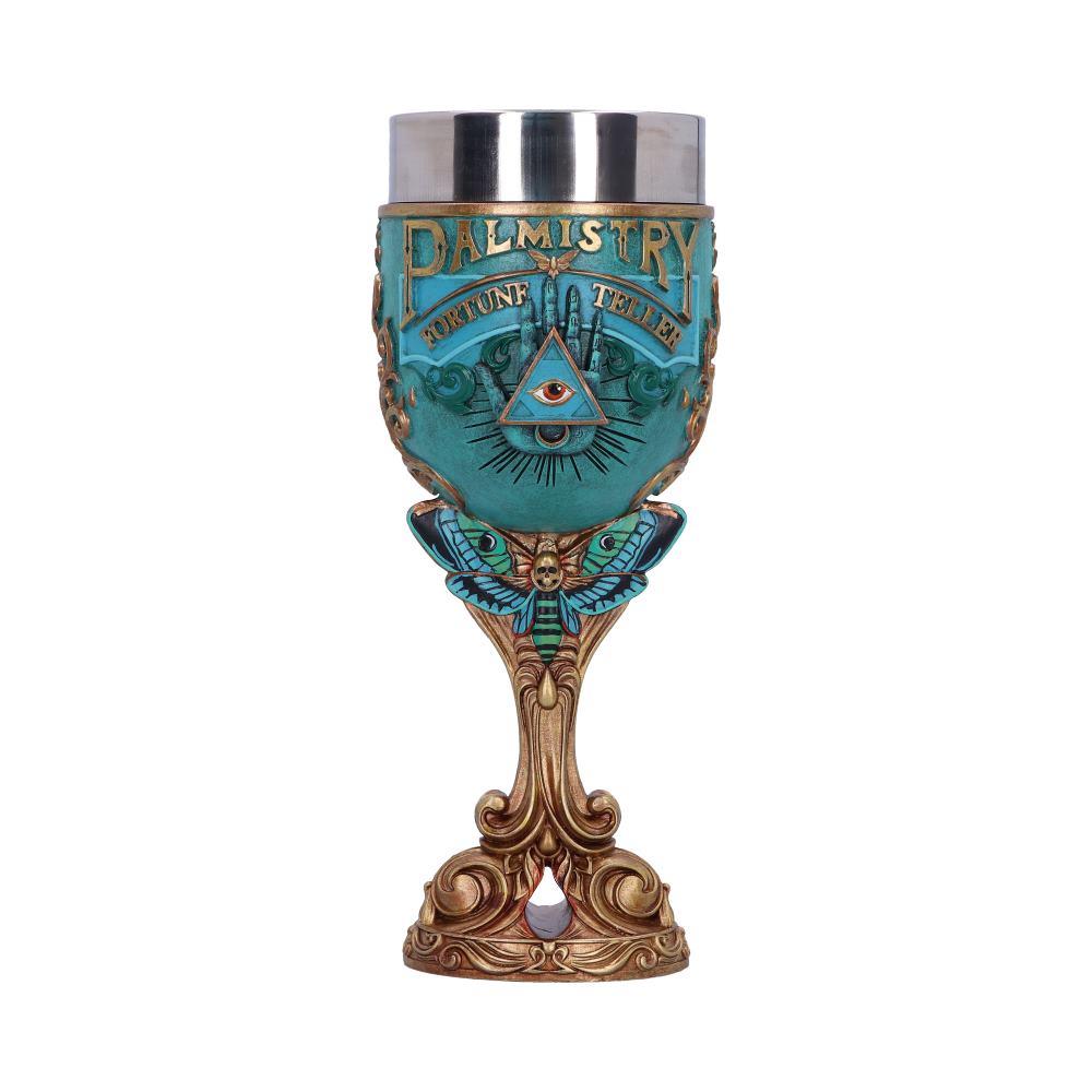 All Seeing Eye Palmistry Chalice Fortune Teller Gothic Altar Goblet Occult  Decor