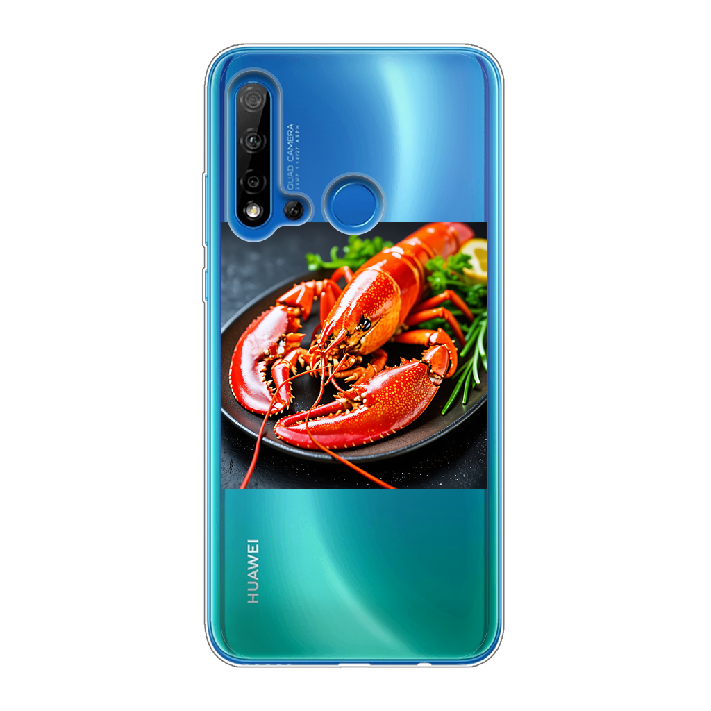 Food Back Printed Transparent Soft Phone Case