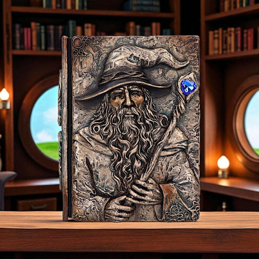 Fantasy Wizard Journal Grimoire Spell Book Magical Gothic Antique Note Pad