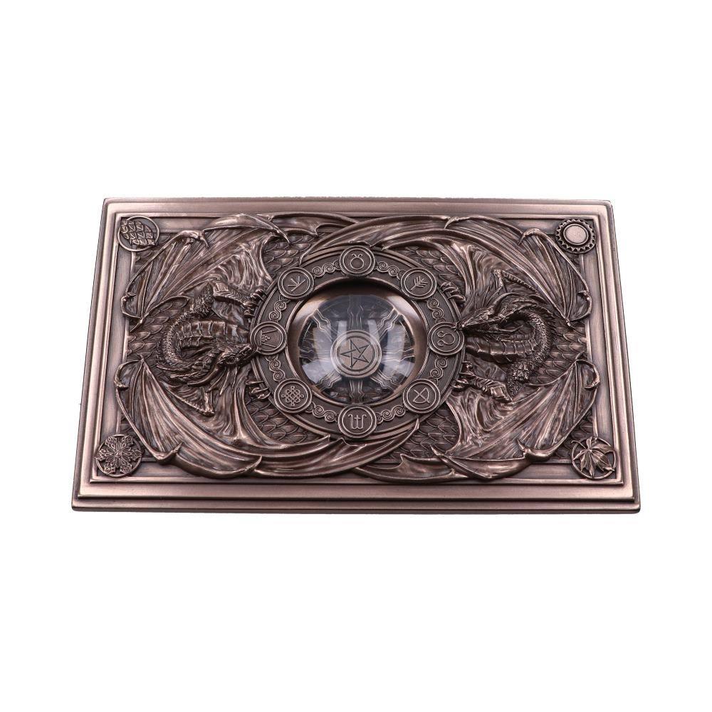 Anne Stokes Dragons of the Sabbats Tarot Box Bronze 14.5cm - Gothic Dragon Card Holder
