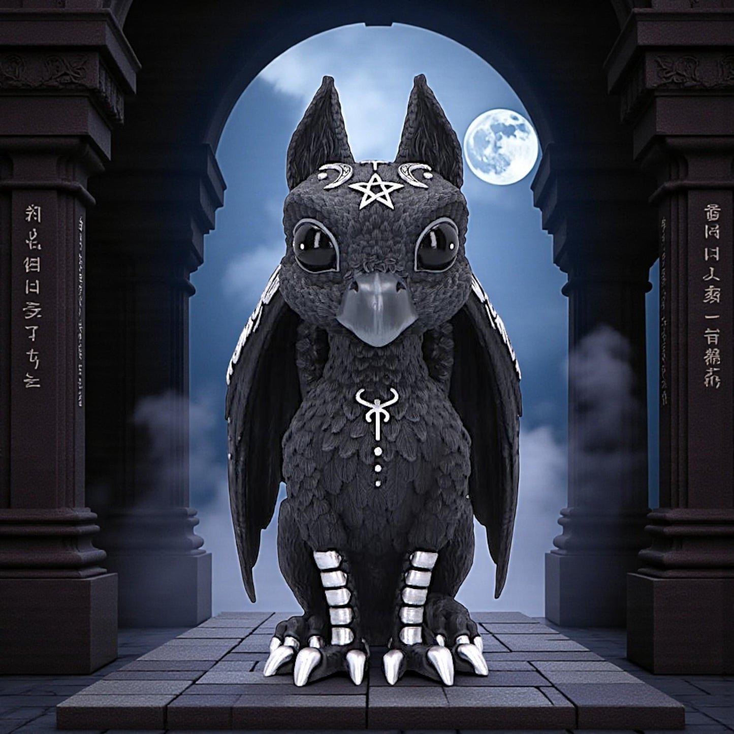 Griffael Cult Cuties by Nemesis Now Gothic Decor Occult Raven Dragon Figurine