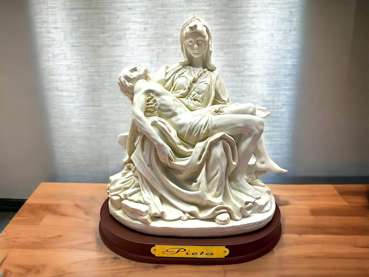 Michelangelo’s La Pieta Artwork, Spiritual Renaissance Sculpture, Religious Sanctuary Decor, Christian Masterpiece Replica for Meditation