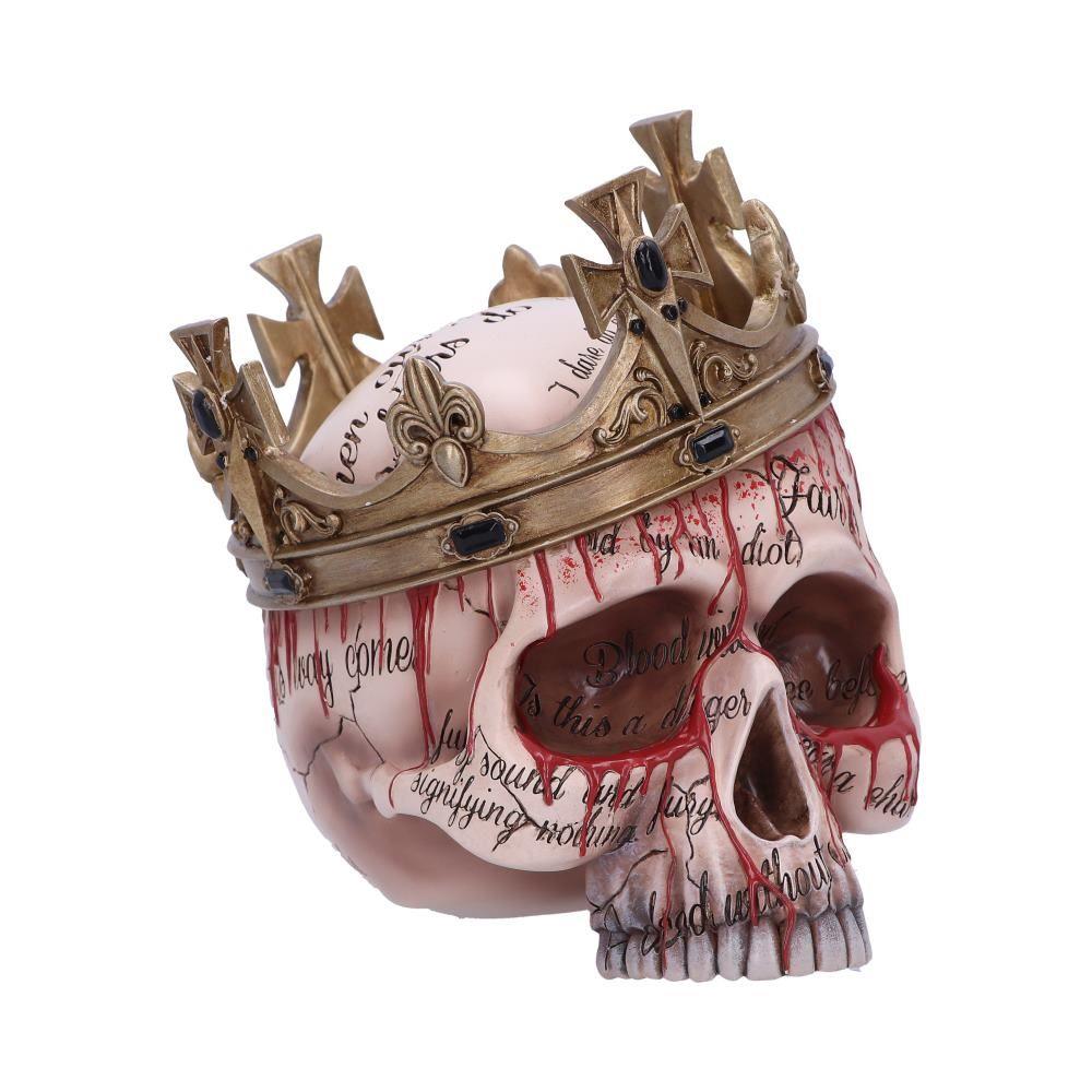 Macbeth Gothic Skull Ornament, Shakespeare Decor, Gothic Art Statue Collectible Gift